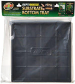 Zoo Med ReptiBreeze Substrate Bottom Tray - Black, 16 x 16 in (Small/Medium)