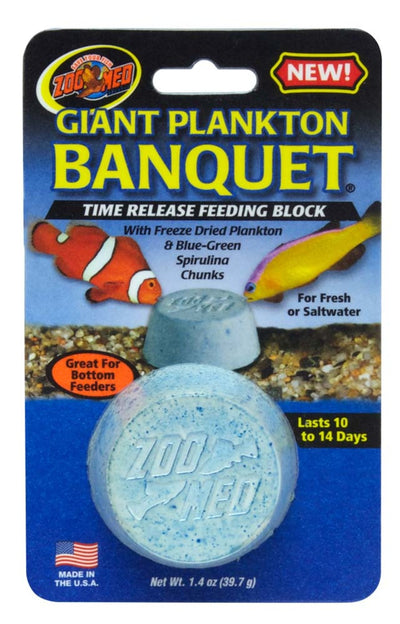 Zoo Med Plankton Banquet Fish Feeding Block 1.4 oz, Giant
