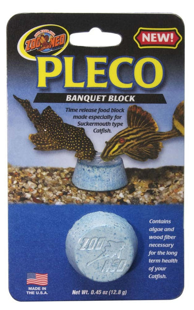 Zoo Med Pleco Banquet Fish Feeding Block 0.45 oz, Regular