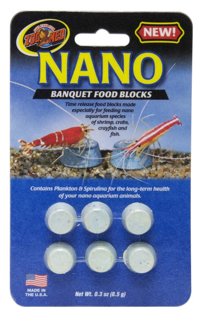 Zoo Med Nano Banquet Fish Feeding Block 0.3 oz, Mini