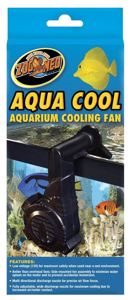 Zoo Med Aqua Cool Aquarium Cooling Fan Black 1ea - Pets Perfect