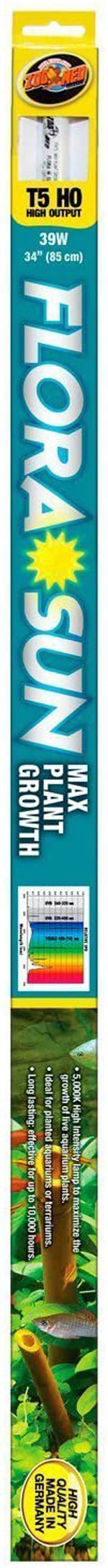 Zoo Med Flora Sun Maximum Plant Growth T5 HO Lamp White 34 in