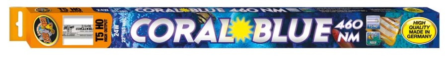 Zoo Med Coral, Blue 460 NM T5 HO Lamp, Blue, 22 in