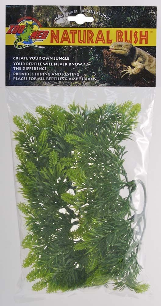 Zoo Med Natural Bush Malaysian Fern Plants, Green, 14 in, Small