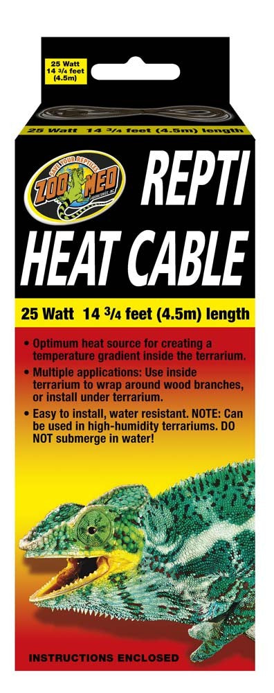 Zoo Med Repti Heat Cable, 14.75 ft, 25W