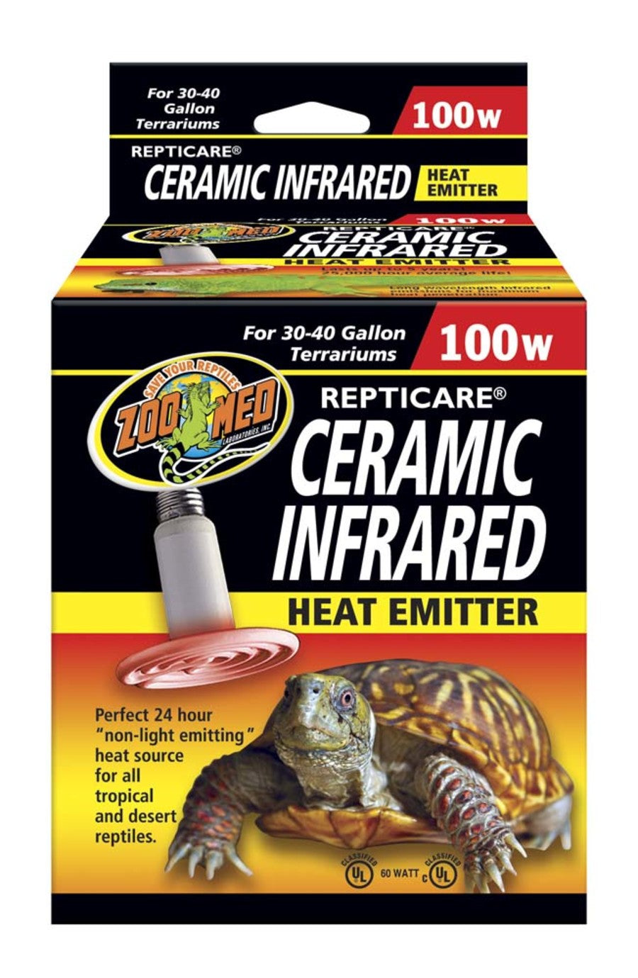 Zoo Med ReptiCare Ceramic Infrared Heat Emitter, 100W