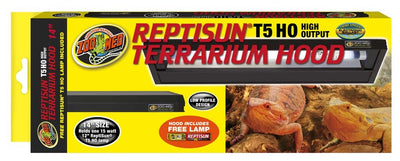 Zoo Med ReptiSun T5 HO Terrarium Hood with 5.0 Bulb, 14 in