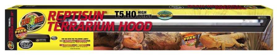 Zoo Med ReptiSun T5 HO Terrarium Hood with 5.0 Bulb, 36 in