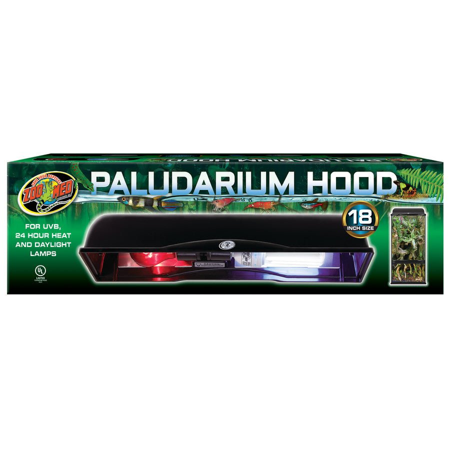 Zoo Med Paludarium Hood Black 1ea/18 in - Pets Perfect