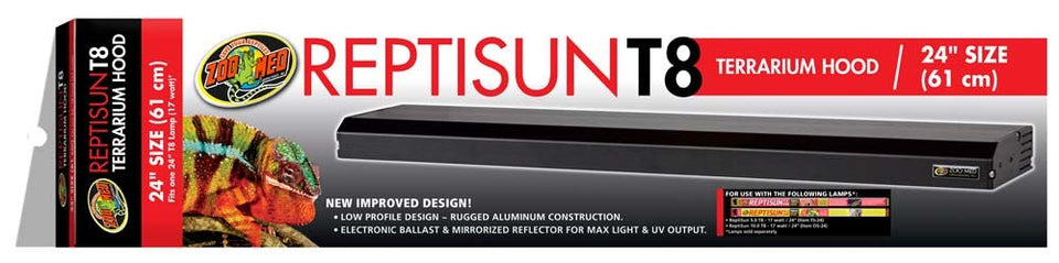 Zoo Med ReptiSun T8 Terrarium Hood