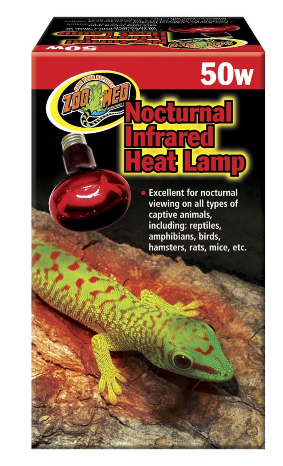Zoo Med Nocturnal Infrared Heat Lamp, 50W