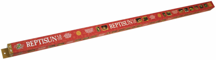 Zoo Med ReptiSun 5.0 UVB T8 Fluorescent Lamp, White, 48 in