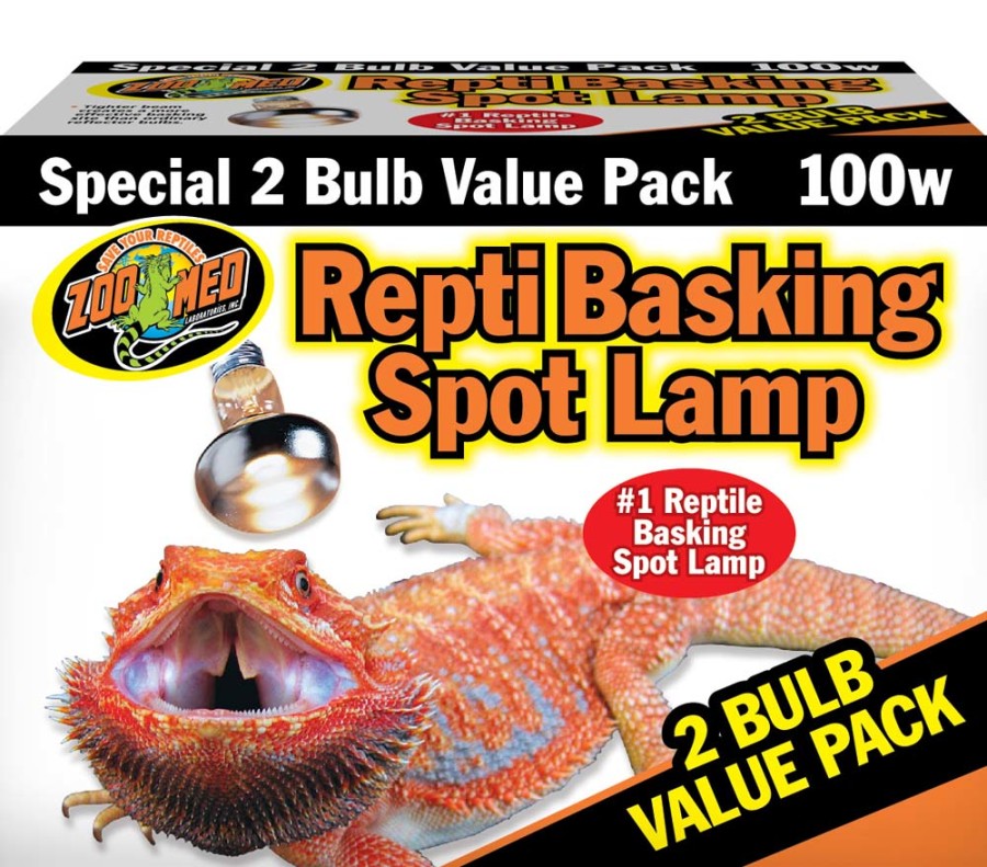 Zoo Med Repti Basking Spot Lamp, 100W, 2-Count