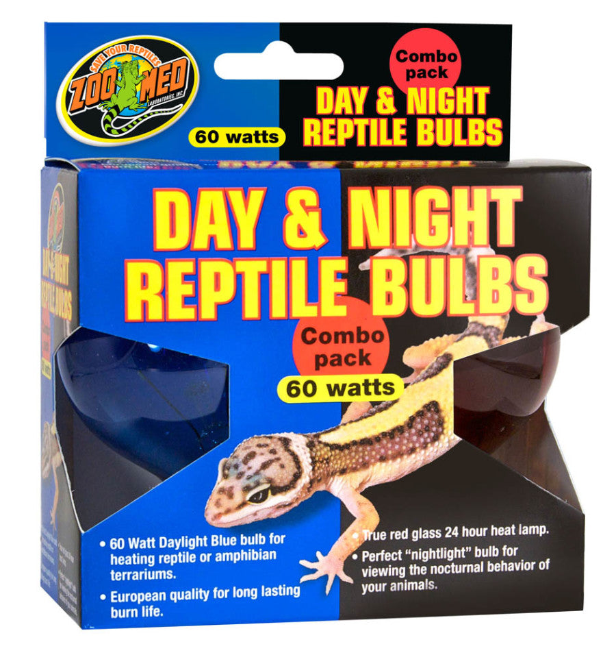 Zoo Med Day & Night Reptile Bulb Combo Pack, 1ea