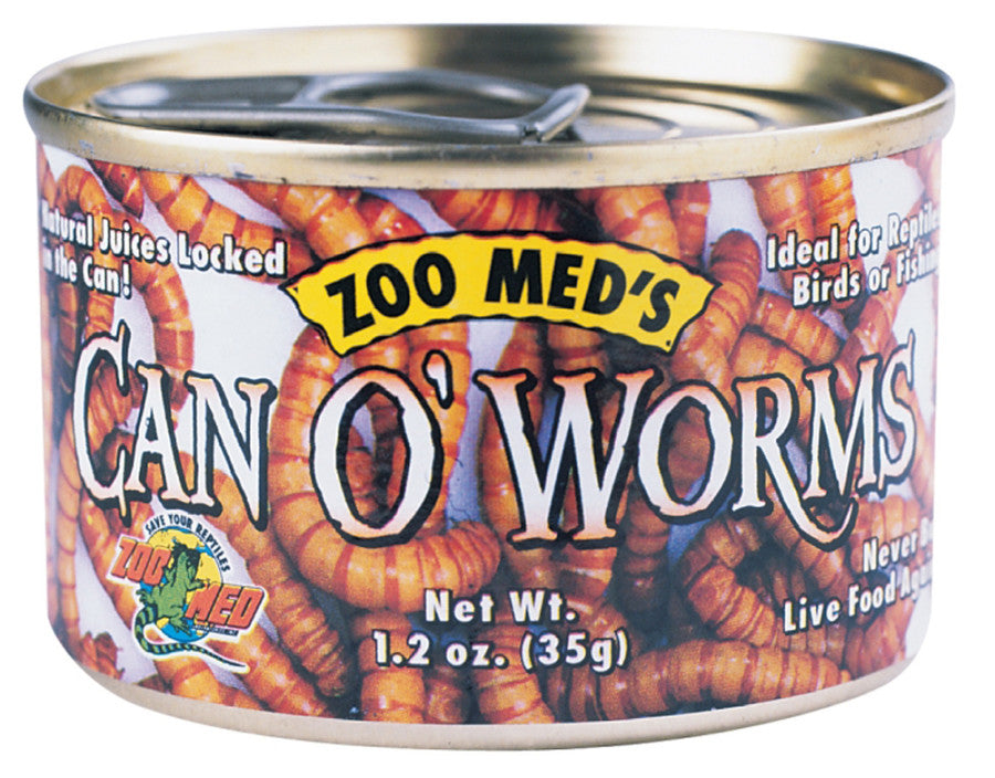 Zoo Med Can O' Worms Reptile Wet Food, 1.2 oz