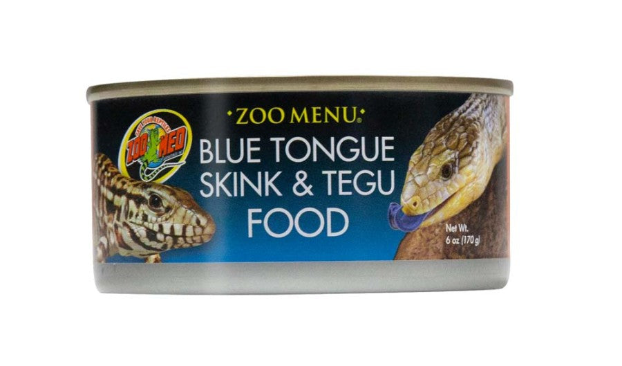 Zoo Med Blue Tongue Skink & Tegu Canned Wet Food 6 oz