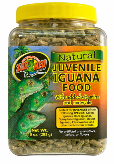 Zoo Med All Natural Juvenile Iguana Dry Food, 10 oz