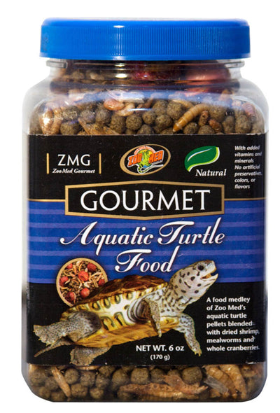 Zoo Med Gourmet Aquatic Turtle Dry Food, 6 oz