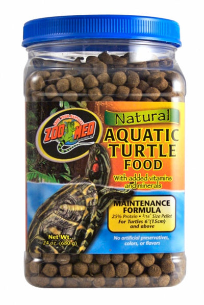 Zoo Med Aquatic Turtle Food Maintenance Formula Dry Food, 24 oz