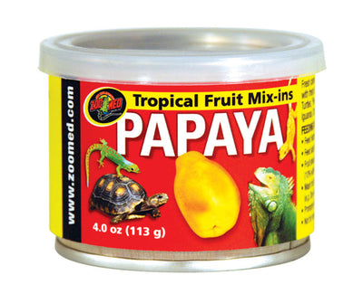 Zoo Med Fruit Mix-Ins Papaya Reptile Wet Food, 3.4 oz