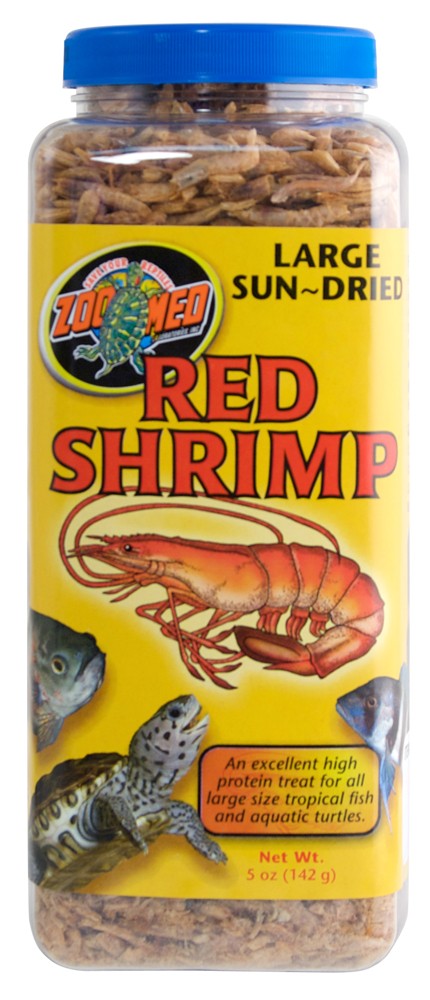 Zoo Med SunDried Large Red Shrimp Reptile Food, 5 oz