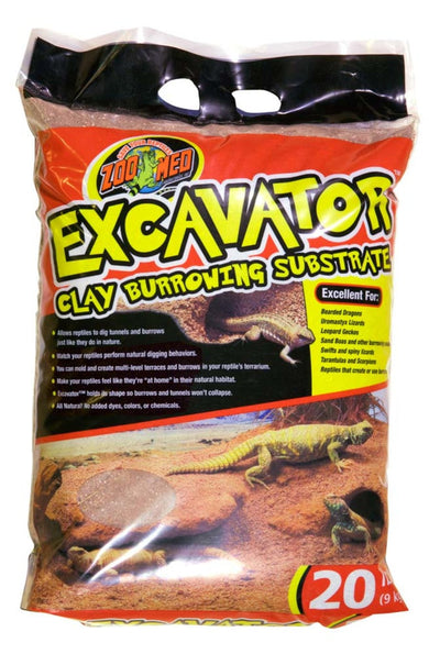 Zoo Med Excavator Clay Burrowing Substrate Brown, 20 lb