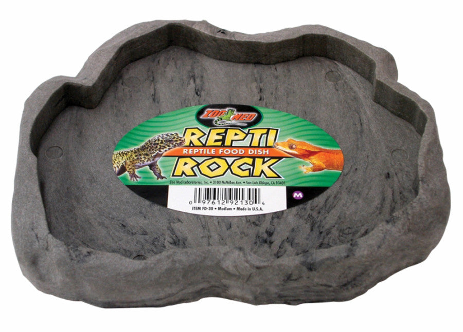 Zoo Med Repti Rock Food Dish - Assorted, Medium, 1 ea