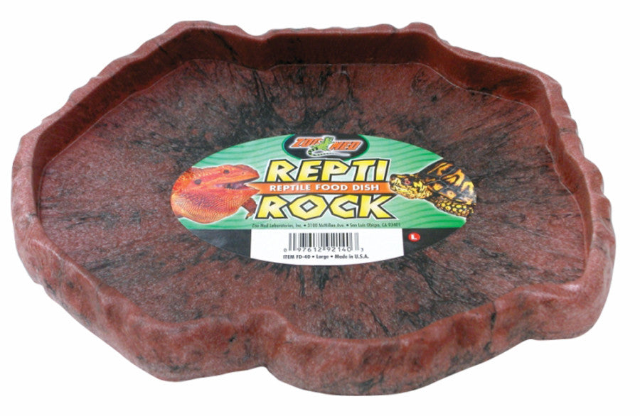 Zoo Med Repti Rock Food Dish - Assorted, Large, 1 ea