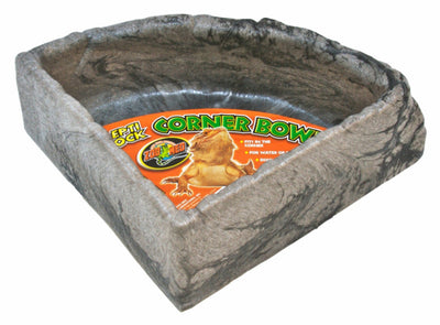 Zoo Med Repti Rock Corner Bowl Water Dish Assorted, Large