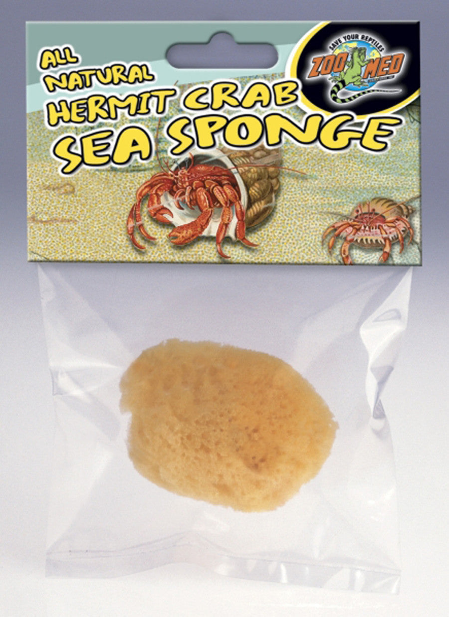 Zoo Med All Natural Hermit Crab Sea Sponge, Yellow, 1 ct