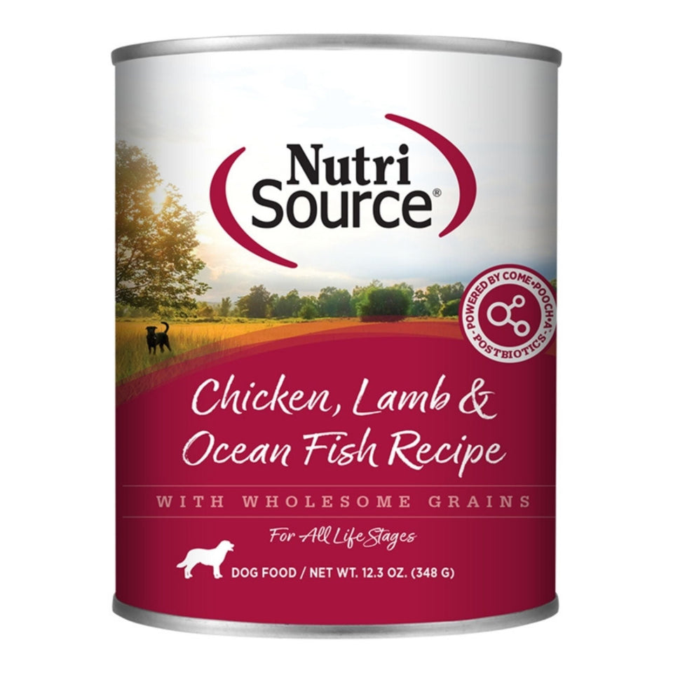Nutrisource Dog Chicken Lamb & Oceanfish 12.3oz. (Case of 12)