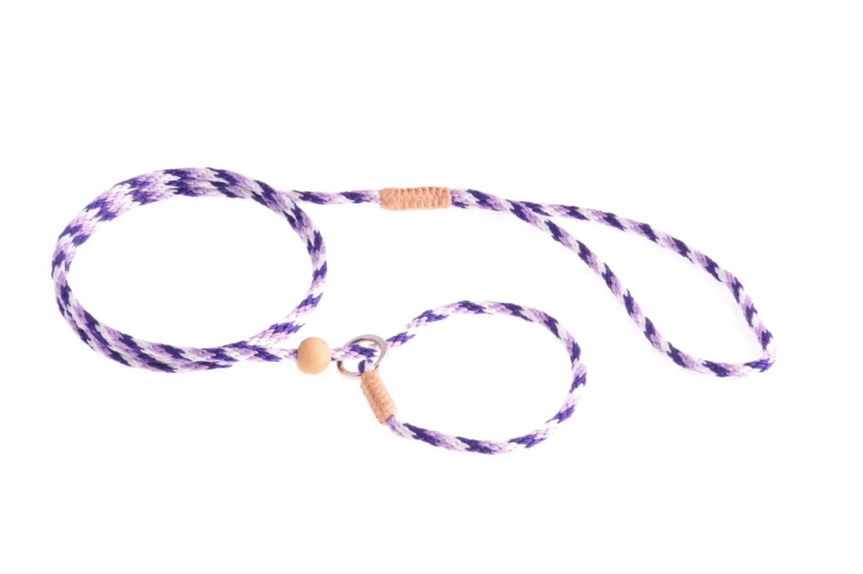 Nylon Slip Lead With Stopper (4 ft x 1/8 in or 4 mm) - Pets Perfect