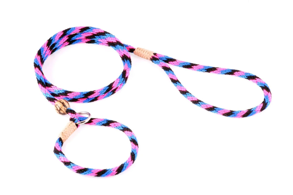 Nylon Slip Lead With Stopper (4 ft x 1/4 in or 6 mm) - Pets Perfect