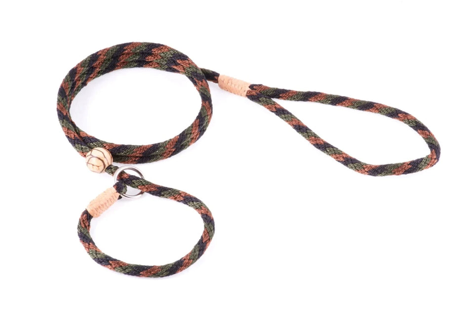 Nylon Slip Lead With Stopper (4 ft x 1/4 in or 6 mm) - Pets Perfect