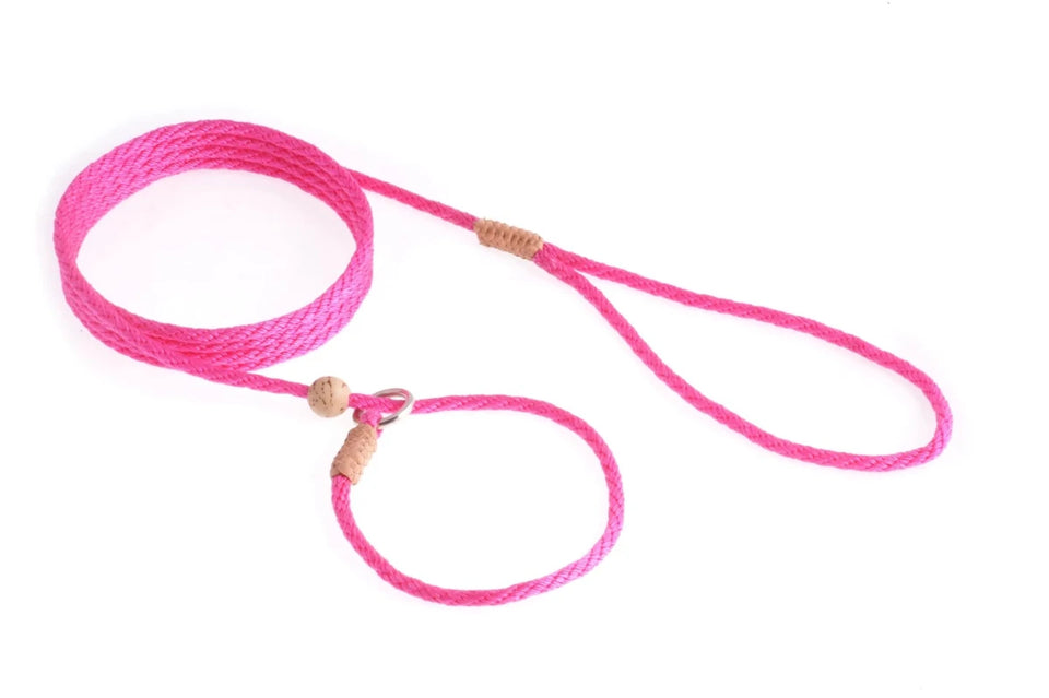 Nylon Slip Lead With Stopper (6 ft x 1/8 in or 4 mm) - Pets Perfect