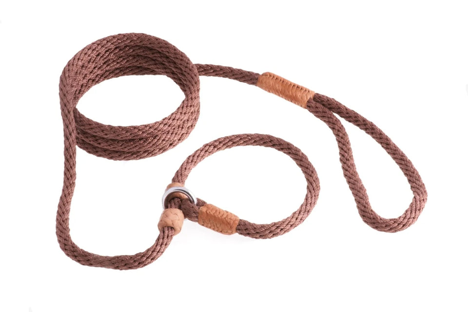 Nylon Slip Dog Leash With 2 Stoppers (6 ft x 5/16 in or 8 mm) - Pets Perfect