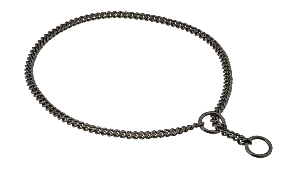 Slip Curve Show Chain Dog Collar (12 in x 1.4 mm) - Pets Perfect