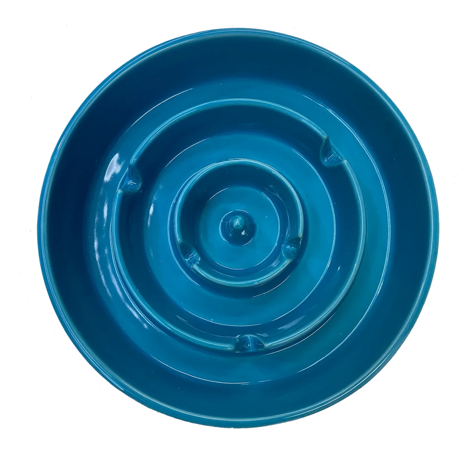 Pet Ceramic Slow-Feeder Bowl - Pets Perfect