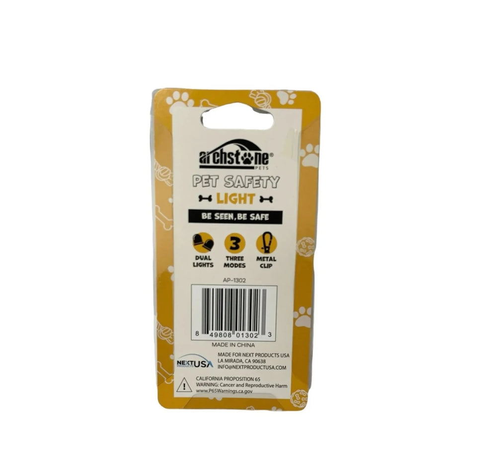Pet Safety Light (Flashing Collar Accessory & Night Walking Attachment) - Pets Perfect