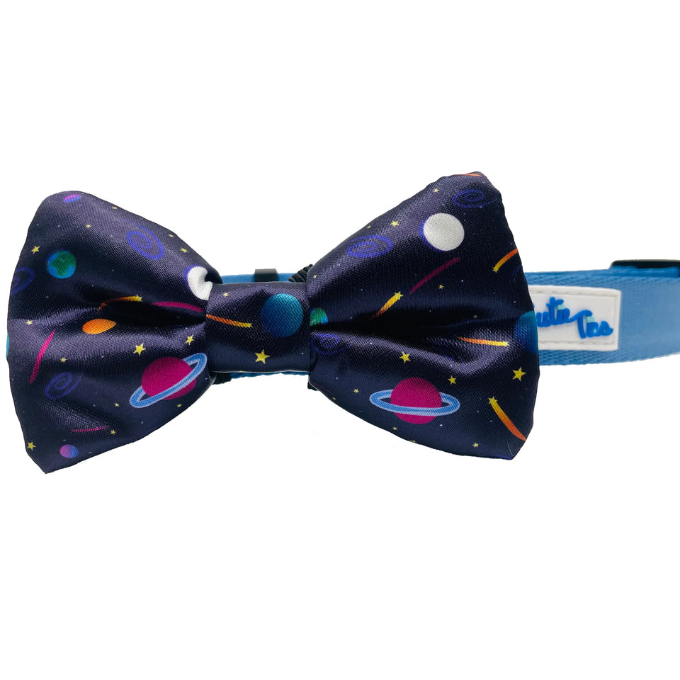 Cutie Ties Dog Bow Tie - Fun Print Dog Collar Accessory, Football/ONE SIZE, view 8