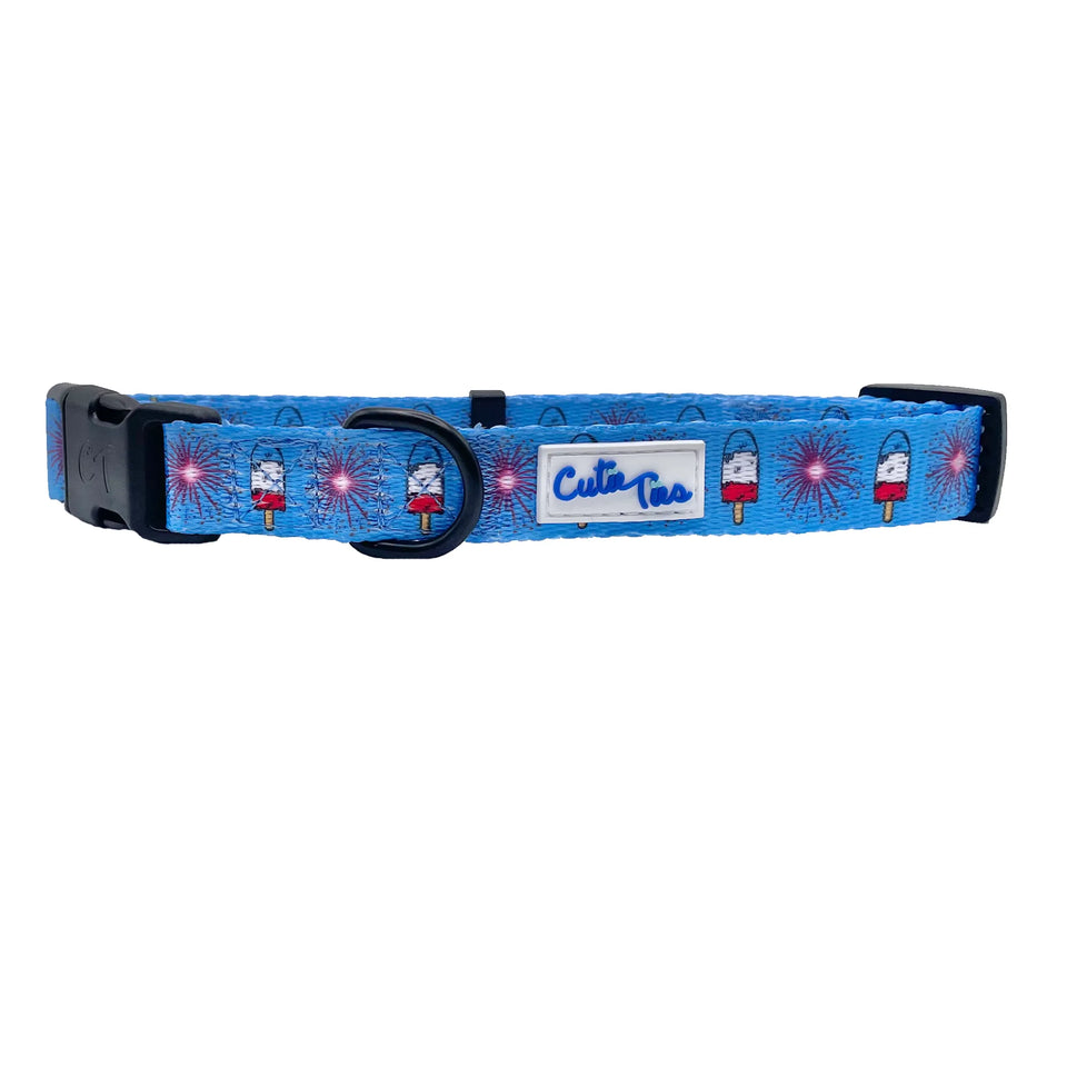 Cutie Ties Fun Design Dog Collar, 4th of july/LARGE, view 18