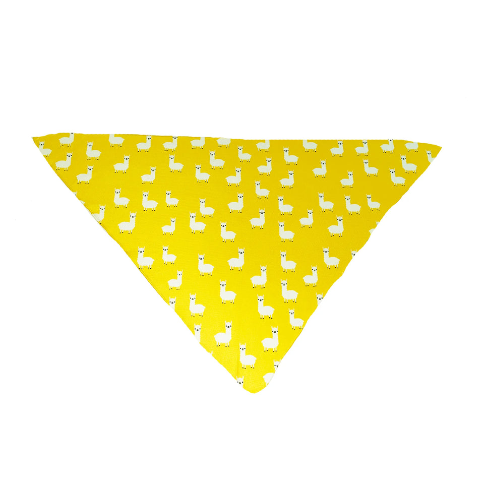 Cutie Ties Tie On Dog Bandana, Llama yellow/LARGE, view 34
