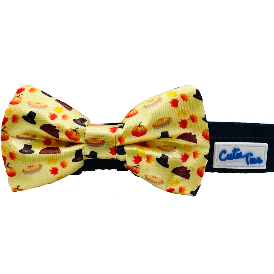 Cutie Ties Dog Bow Tie - Fun Patterned Designs, Panda blue/ONE SIZE, view 3