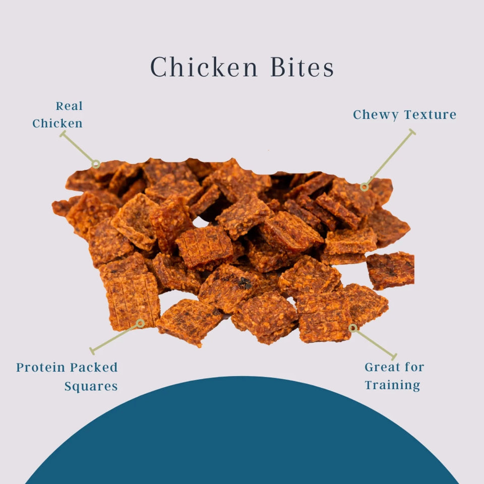 Platinum Pet Dog Treats - Chicken Bites - 1 lb - Pets Perfect