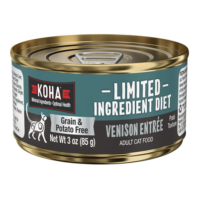 Koha Cat Limited Ingredient Grain Free Venison Pate 3oz. (Case of 24)