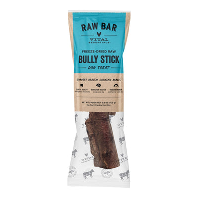 Vital Essentials Dog Raw Bar Freeze-Dried Raw Bully Stick Treat 0.5oz. - (Case of 34)