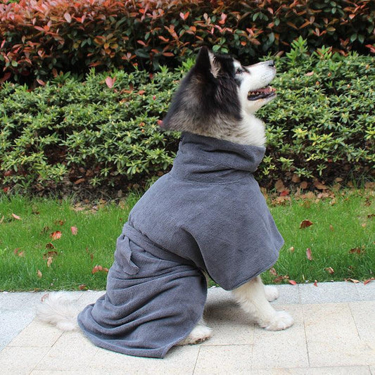 Ultra-Dry Absorbent Dog Bathrobe - Post-Bath Comfort & Warmth