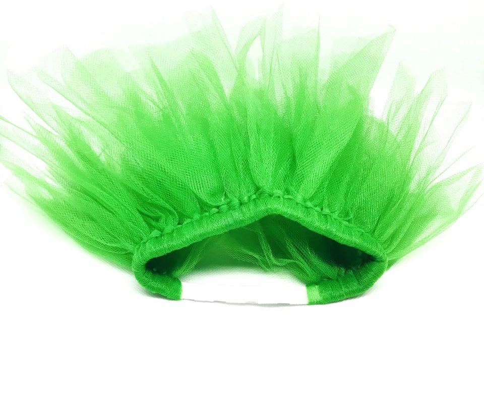 Green Christmas Dog Tutu Skirt - Holiday Tulle Pet Skirt - Pets Perfect
