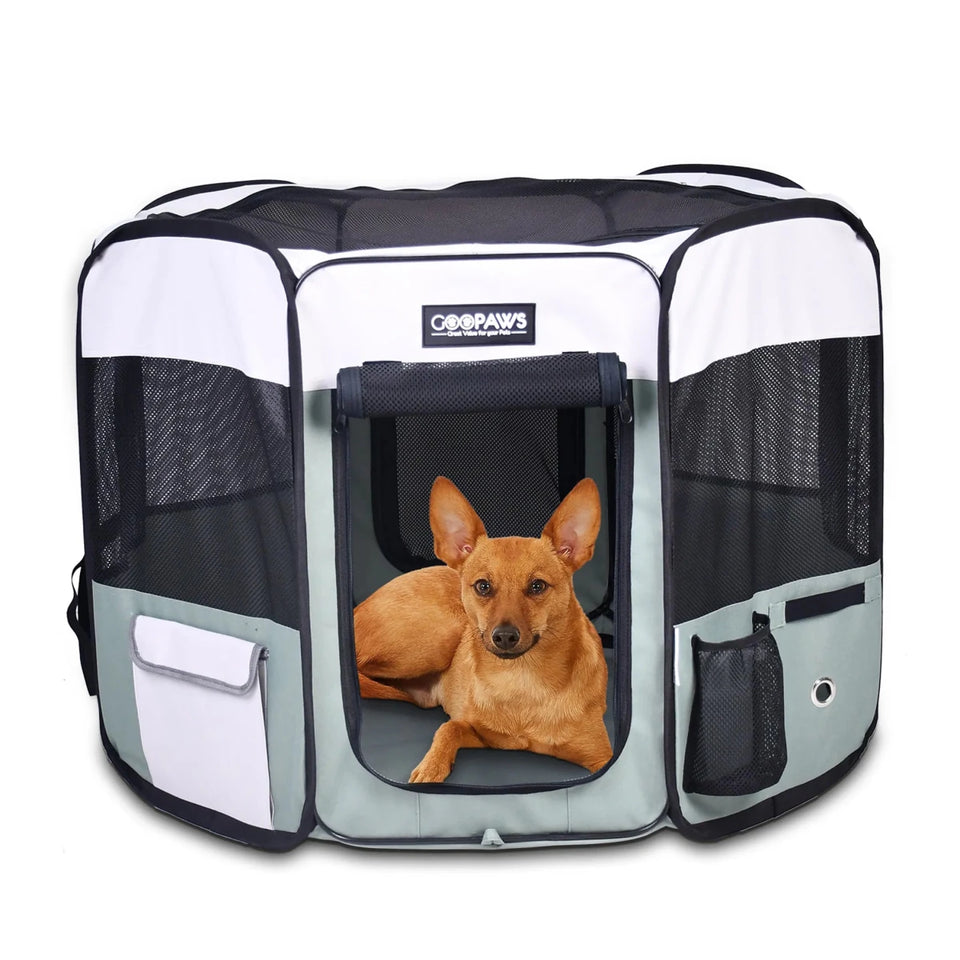JESPET Pet Dog Playpens 36", 45" & 61" Portable Soft Dog Exercise Pen Kennel with Carry Bag for Puppy Cats Kittens Rabbits
