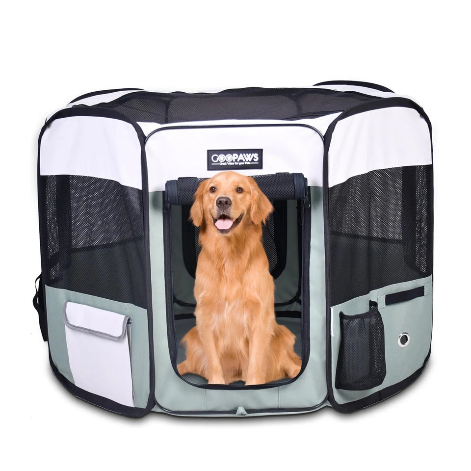JESPET Pet Dog Playpens 36", 45" & 61" Portable Soft Dog Exercise Pen Kennel with Carry Bag for Puppy Cats Kittens Rabbits